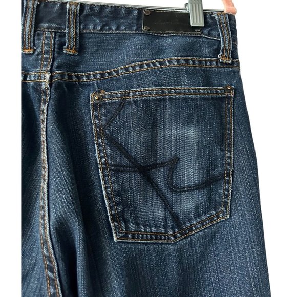 Kenneth Cole New York Men's Straight Dark Blue Denim Jeans Size 33/32 - Picture 5 of 9